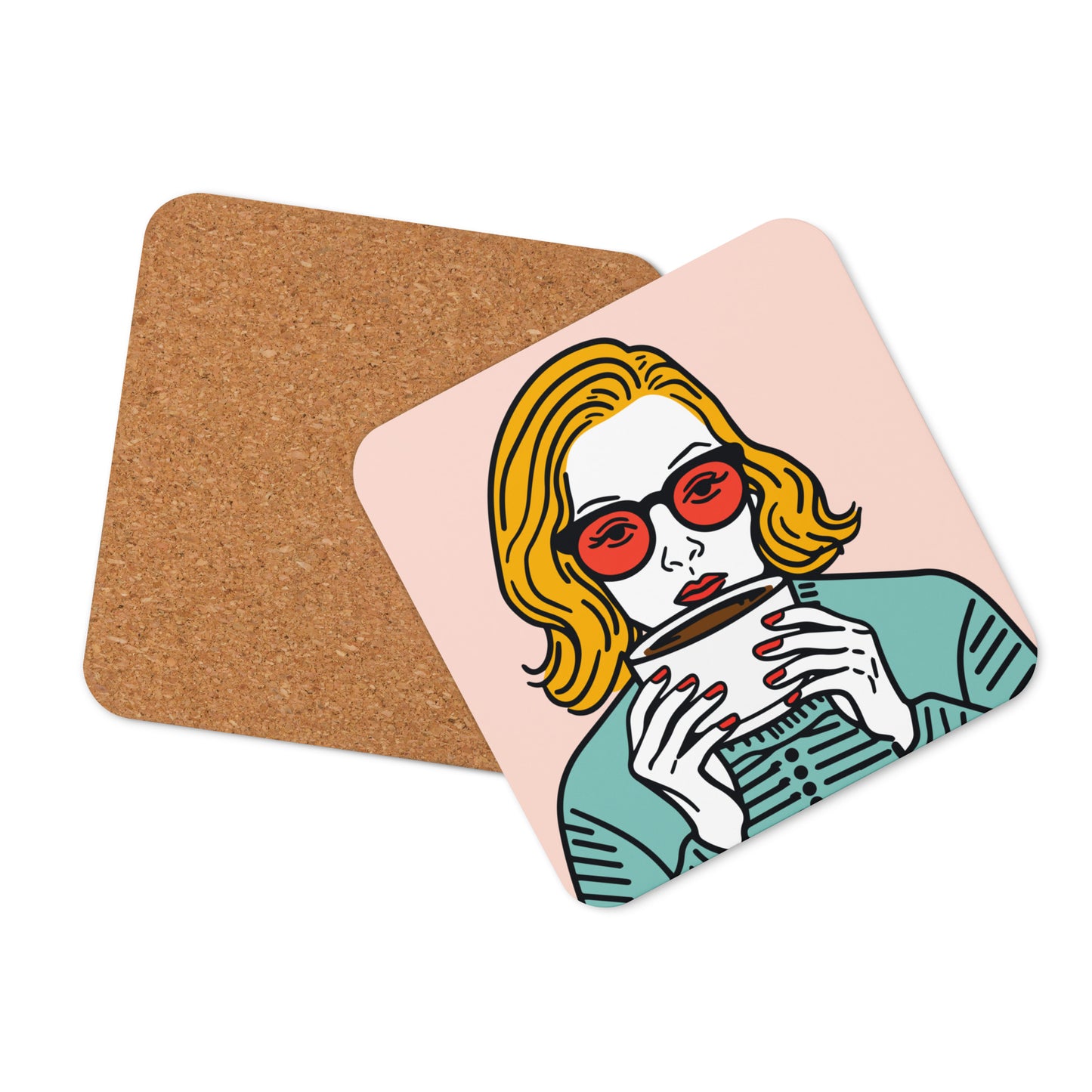 Morning Style - Cork-Back Coaster